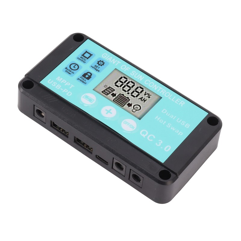 Solar Charge Controller Dual USB Output Fast Charging Solar Panel