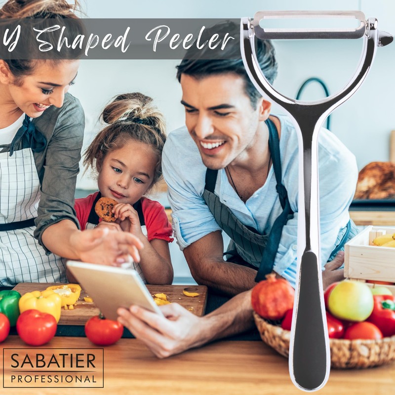 Sabatier Premium Y Shaped Vegetable Peeler - Great Kitchen Gadget,