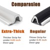 26 FT Door Frame Extra Thick Kerf Non-Adhesive Weather Stripping
