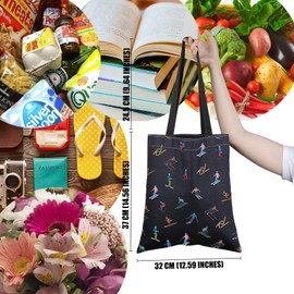 PYOUL Skiing Lover Gift Snowboarder Tote Bag Ski Team Skier Handbag Winter Sports Lover Gift (Snowboarder Tote)