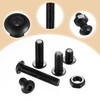 200 Piece M6 Screws Set, Rounded Head Hex Screws Nuts
