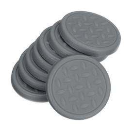 sourcing map 8Pcs Non-Slip Furniture Pads, 1.18" Round Anti Skid Rubber Caster Cups, Anti-Sliding Furniture Coasters, Anti Slide Floor Protectors Pads for Bed Couch Table (Grey)