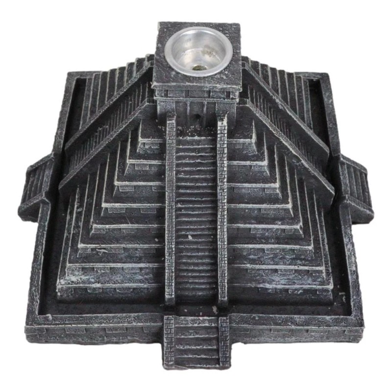 Temple of Kukulcan Mesoamerican Aztec Step Pyramid Backflow Incense Cone
