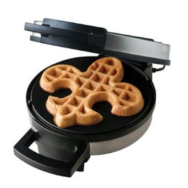 Fleur De Lis Belgian Waffle Maker | Non-stick Waffle Iron | Works Perfectly for Chaffles, Gluten Free or Paleo Pancake And Waffle Mix