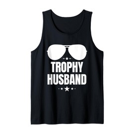 Mens Trophy Husband Funny Groom Husband to Be Tank Top