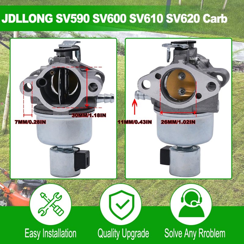 JDLLONG 20 853 95-S Carburetor Fit for Kohler SV590 SV600