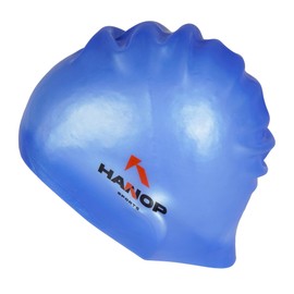 Gorra de Silicón para Alberca Natación Hanop, Ajuste Cómodo y Flexible para Adulto, Diseño Ergonomico Resistente al Cloro, Ideal para Entrenamientos en Piscina. (Azul)