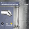 DOUSELLA Hand Shower Adapter 45 Degree Rain Shower Head Adapter