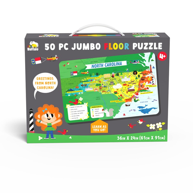 Little Buffalo - Learning & Education - State Puzzle: North