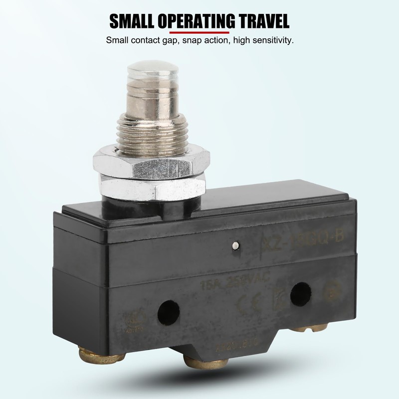 Limit Switch,XZ-15GQ-B 15A 3 Pin Micro Limit Switch Panel Mount