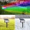 T-SUN 2Pack Solar 36-LED RGB Color Changing Spotlight Outdoor Garden