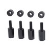 4Pcs Seat Lift Mount Kits 2 Inch Black Reliable Rugged