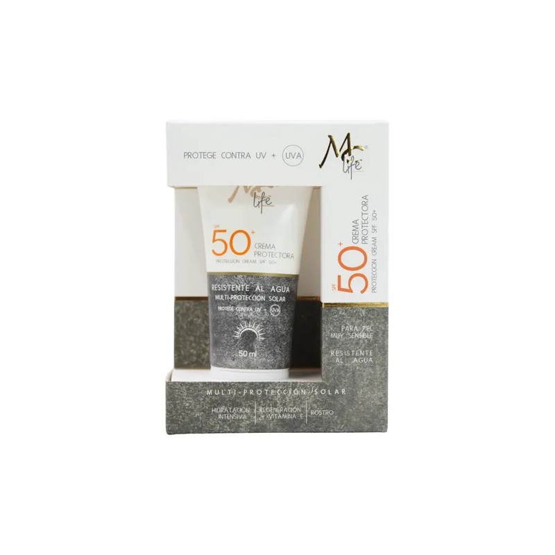 Crema Protectora Piel Muy Sensible 50+ Spf Rostro. Mc Life