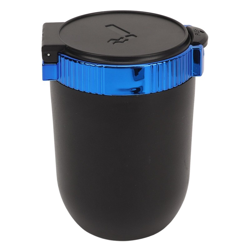 2Pcs Car Ashtray with LED Blue Light Portable Removable Car