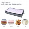 CQQNIU 1 Pack Under Bed Storage Bag With Handle Zipper