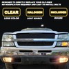 HECASA Pair Bumper Fog Lights Compatible with 2003-2007 Chevy Silverado