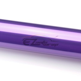 EZAUTO WRAP Free Tool Kit 12"x120" (1FT x 10FT) Glossy Purple 12000k Headlight Taillight Fog Light Side Marker Vinyl Tint Film Self Adhesive