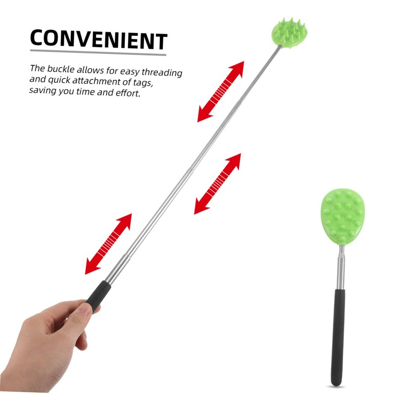 WOONEKY Telescoping Back Scratcher Stainless Steel Full Body Massage Tool
