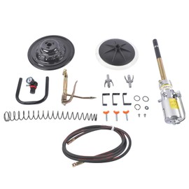 60:1 Air-Operated Grease Pump Kit for 5-Gallon Bucket, 7000 PSI, 28.75 oz/min, 13 ft Hose & Grease Gun, Universal Fit, Vehicle Compatible (No Bucket)