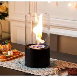 Premium Portable Bio-Ethanol Fire Pit – Sleek Cast Iron Fireplace for Indoors & Outdoors | Stylish Tabletop Fire Bowl for Home, Patio, and Cozy Gatherings