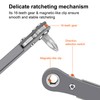 MULWARK 11pc Right Angle Screwdriver 1/4 Mini Ratchet Wrench Close