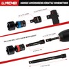 LLNDEI 27Pcs 3/8" Impact Socket Set, Metric(8-22mm) & SAE(5/16"-3/4")