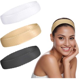Bandas de silicona para pelucas, diadema antideslizante para un agarre seguro del postizo para diversas ocasiones, uso deportivo y físico, diadema antideslizante