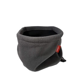Ruffnek GREY POLAR FLEECE Neckwarmer Neck Gaiter Tube Snood/Ski Mask/Winter Beanie Hat with Adjustable Toggle - Men, Women, Children, One Size