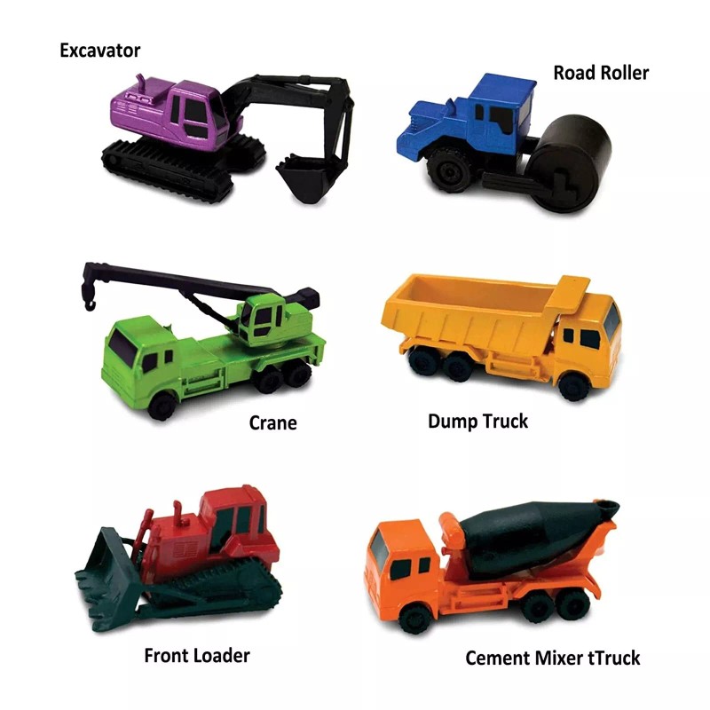 Safari Construction Vehicles Toob Mini Figures Safari Ltd 100941 NEW