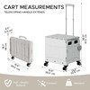 Elly Utility Cart Foldable with 4 Smooth-Rotate Wheels, Telescopic Handle