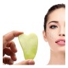 OEM 10 Guashas De Jade 100% Natural Para Masaje Facial