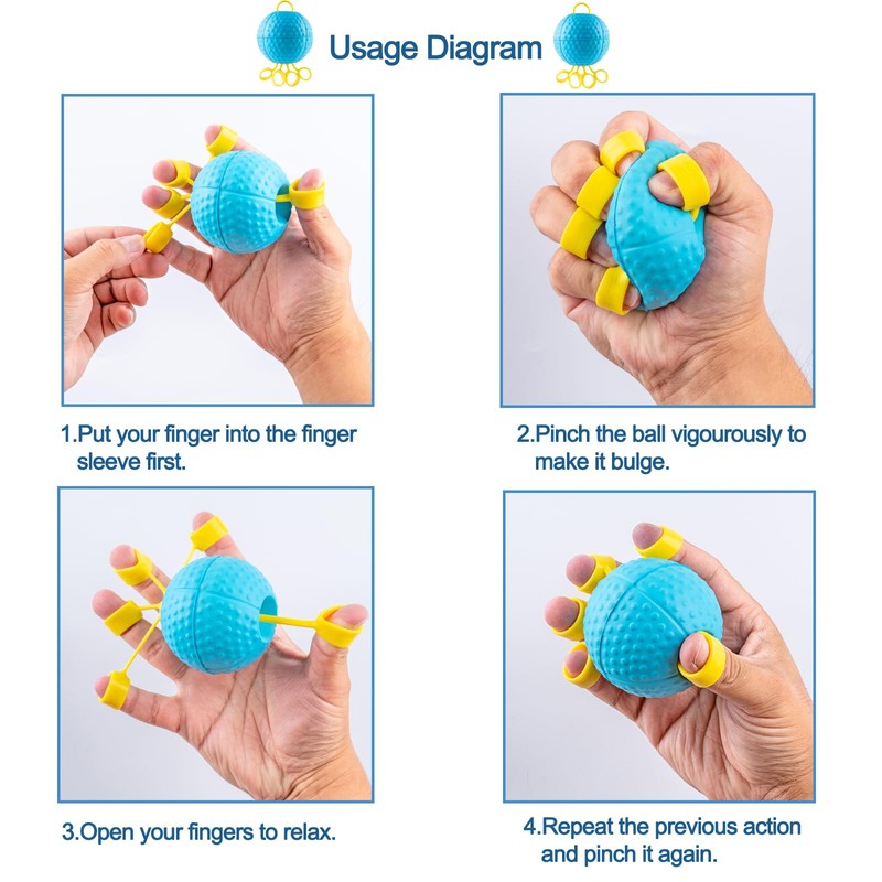 Finger Strengthener, Therapy Hand Ball