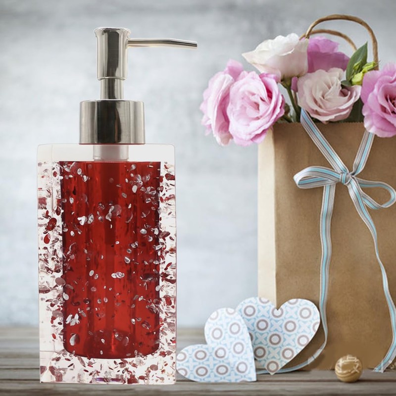 LUANT 5-Piece Resin Bathroom Accessory Set with Soap Dish, Dispenser,