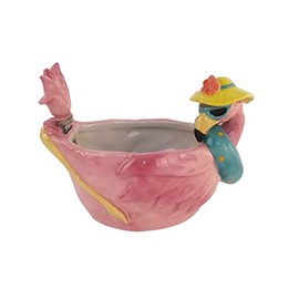 Blue Sky Clayworks Flamingo Dip Bowl with Spreader, Set of 2