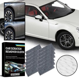 ZukqrymluvIQ Nano Sparkle Cloth, 12 teiliges Set Nano Sparkle Tuch Zum Entfernen von Kratzern, Auto Reinigungstuch, multifunktional, kompatibel mit Allen Farben, wiederverwendbar, Politur, Pflege