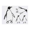 4 x 'Penguin' Temporary Tattoos - Water Resistant, Skin-Safe, Non-Toxic