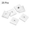 sourcing map Square Nuts, M6x20mmx5mm Zinc-Plated Metric Coarse Thread Assortment