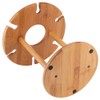 Bamboo Wine Glass Rack Holder Cup Hanging Shelf Organizer for