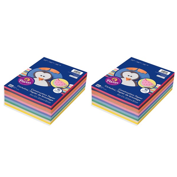 Pacon 9 x 12, 6555 Rainbow Super Value Construction Paper