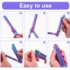 WUSJCOF Butterfly Comb Foldable Pocket Comb for Hair Styling and