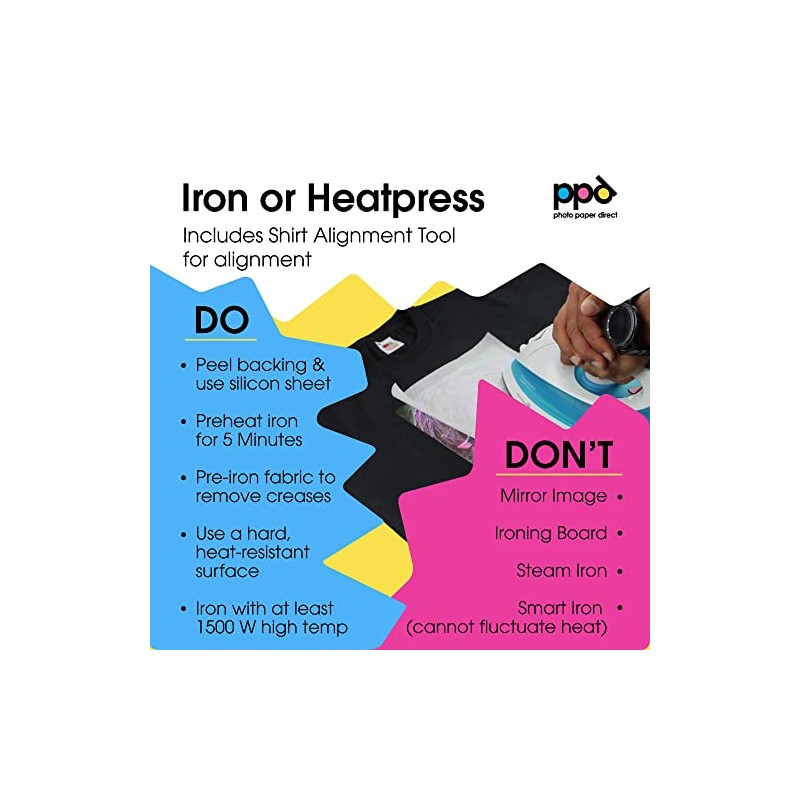 PPD 15 x A4 Inkjet Premium Transfer Paper for Dark