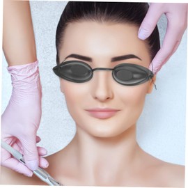 minkissy 3Pcs Eye Protection Goggles for Salon Tanning Full Coverage Eye Mask Portable Safety for Sun Treatments