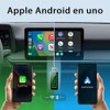 Genérico Adaptador 2en1 CarPlay Inalámbrico y Android Auto Inalámbrico, para