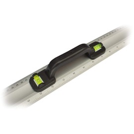 Toolzone Aluminium Ruler with Spirit Levels and Handle, 1000mm