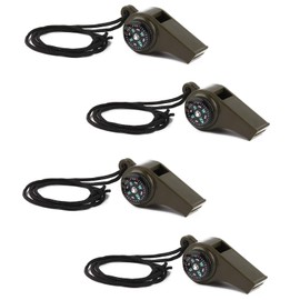 Silbato de Emergencia, 4 Piezas, Silbato de Supervivencia, Silbatos de Seguridad Multifunción, de Fútbol/Baloncesto/el Entrenador de Fútbol, Deportes, Seguridad, de Emergencia o de Protección