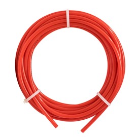 Metpure 1/4" OD x 25 Feet Length LLDPE Polyethylene Tubing for Reverse Osmosis De-ionized Water Filtration Systems, Refrigerators, and Other Appliances (1/4" OD, 25', Red)