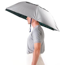 siawadeky Folding Hat-shaped Umbrella, UV Protection, Full Light Blocking, Compact Umbrella on Head, Free Both Hands, Rain or Shine, Outdoor Use, Shopping, Gardening, Outdoor Work, Fishing, Sports