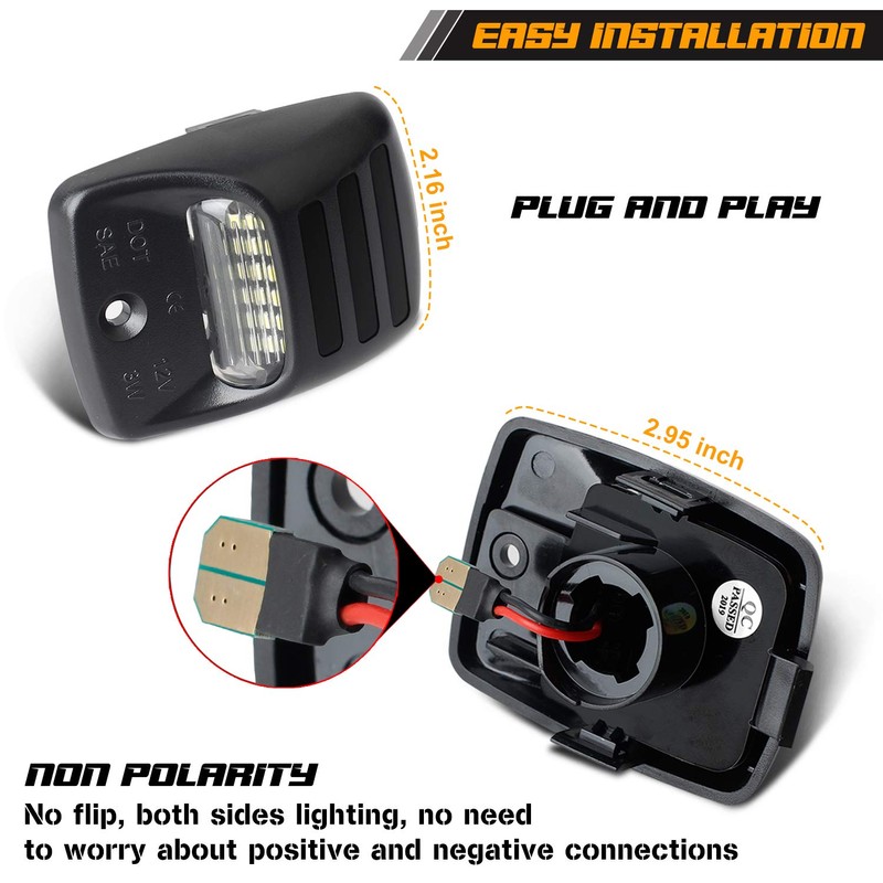 RUXIFEY - Luces LED para matrícula con tubo de neón