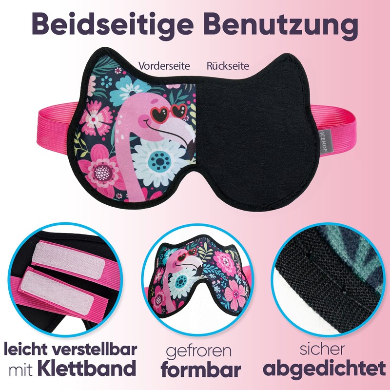 ICEHOF Eye Mask Cooling Pads Eyes – Comfortable Surface, with