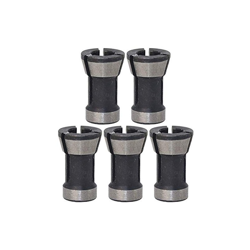 POFET 5pcs Woodworking High Precision Electric Router Milling Cutter Collet